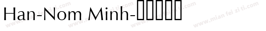 Han-Nom Minh字体转换